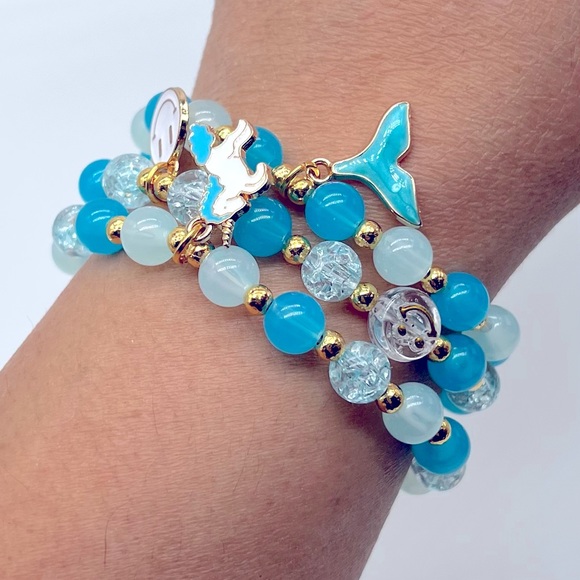 Aquamarine Fantasy Bracelet Set - Picture 6 of 8